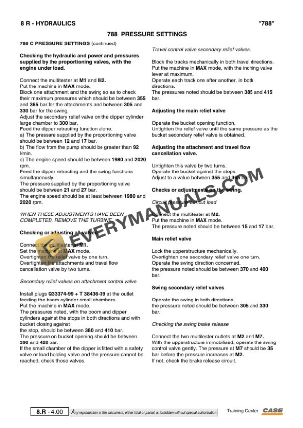 Case Hydraulic Excavators Poclan 788P, 788C Workshop Manual-5