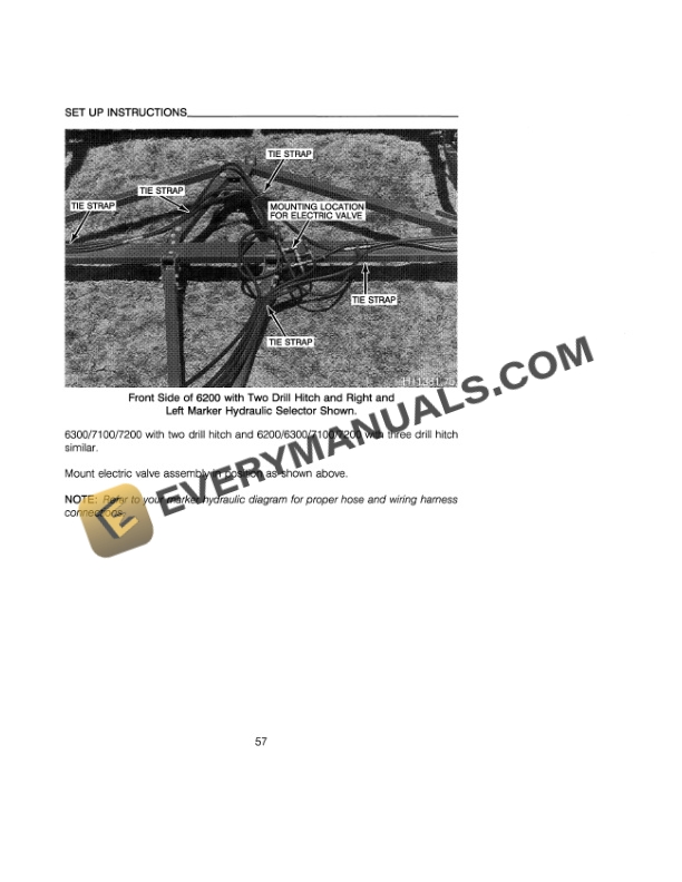 Case Hydraulic Folding Marker Mutiple Hitched Grain Drill Operator Manual 8-61112-5