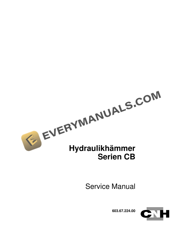 case hydraulic hammers cb series service manual 6036722400 de 1