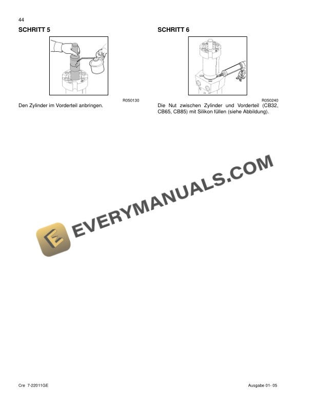 Case Hydraulic Hammers CB Series Service Manual 6036722400 DE PDF 5 Case Hydraulic Hammers CB Series Service Manual 6036722400 DE-3