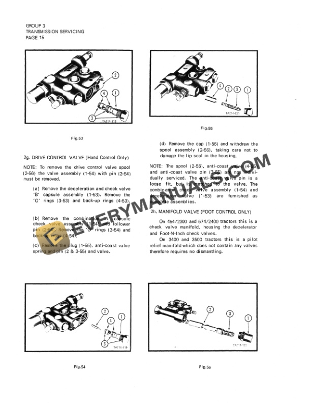 Case Hydrostatic Transmission Service Manual SM43-3
