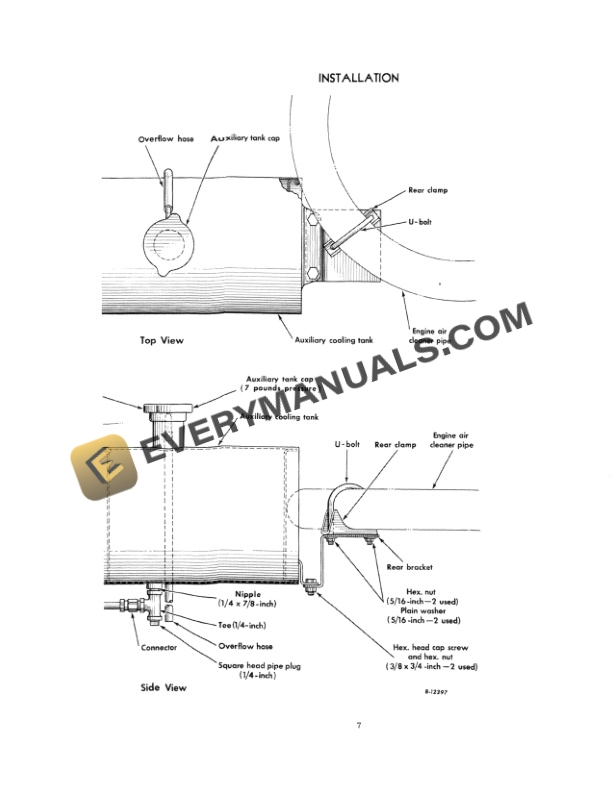 Case Improved Cooling system for Farmall and International 400 and 500 Diesel Operator Manual 1014239R1-5