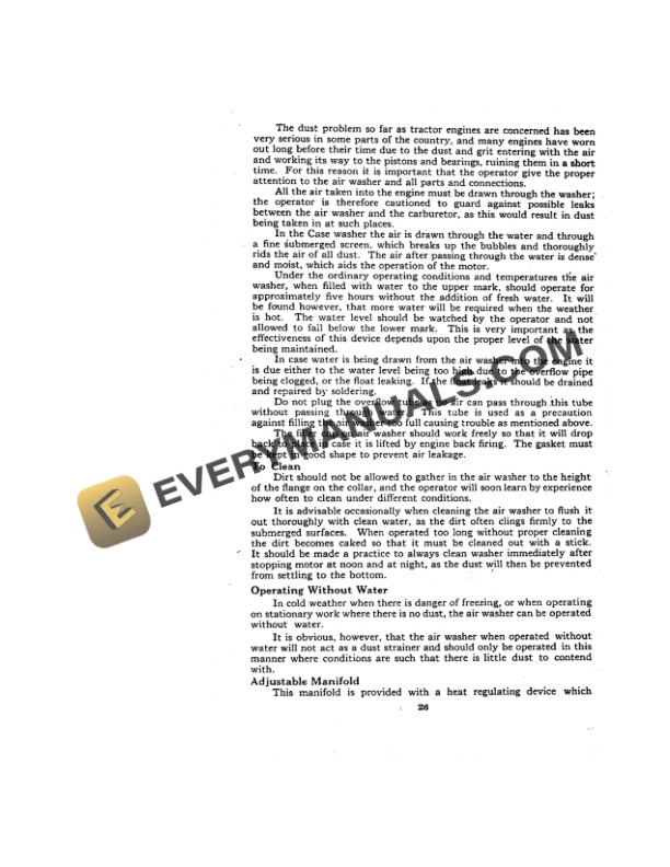 Case Instructions on Operation and Care of 12-20 Tractor Operator Manual 5208 PDF 5 Case Instructions on Operation and Care of 12-20 Tractor Operator Manual 5208 PDF - Image 3