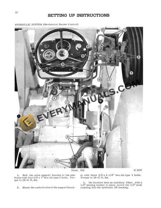 Case International 1501 Loader for International 424 Tractor Operator Manual 1018974R1-4