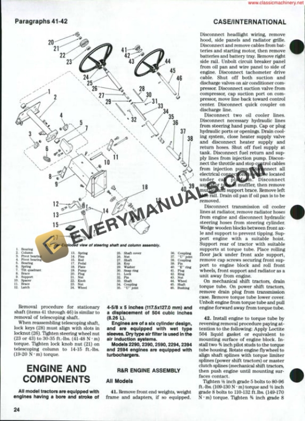 Case International 2090, 2290, 2390, 2590, 2094, 2294, 2394, 2594 Tractor Shop Manual-2
