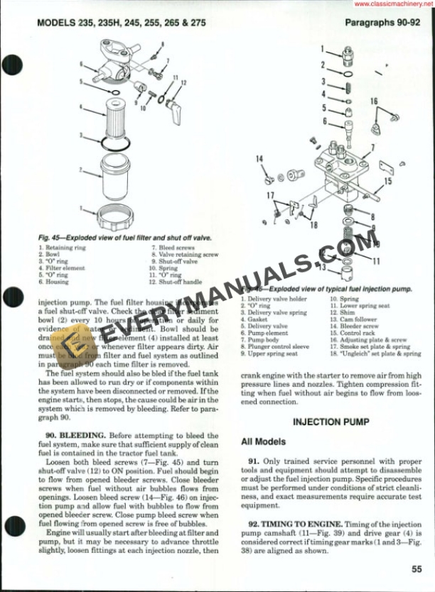 Case International 235, 235H, 245, 255, 265, 275 Tractor Shop Manual-3