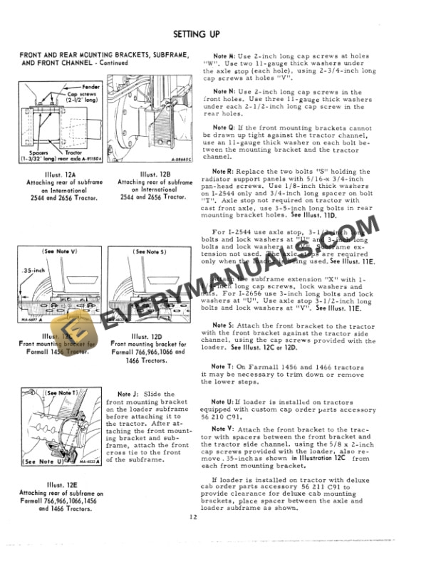 Case International 3000 Loader Operator Manual 1083748R1-3
