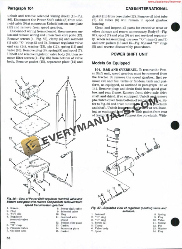Case International 385, 485, 585, 685, 885 Tractor Shop Manual-4
