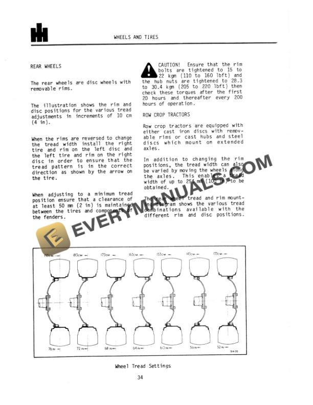 Case International 484, 584, 684, 784, 884, Hydro 84 Tractor Operator Manual 1135063R4-3