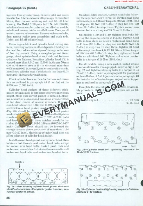 Case International 5120, 5130, 5140 Tractor Shop Manual-2