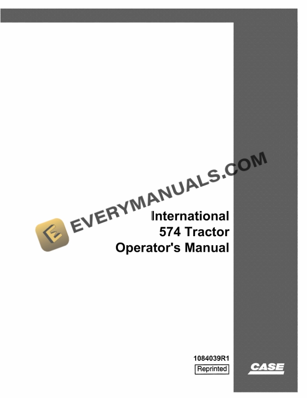 case international 574 tractor operator manual 1084039r1 1