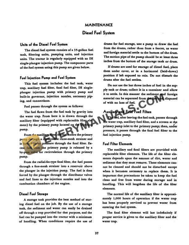 Case International 650 Diesel Tractor Operator Manual 1004490R3-3