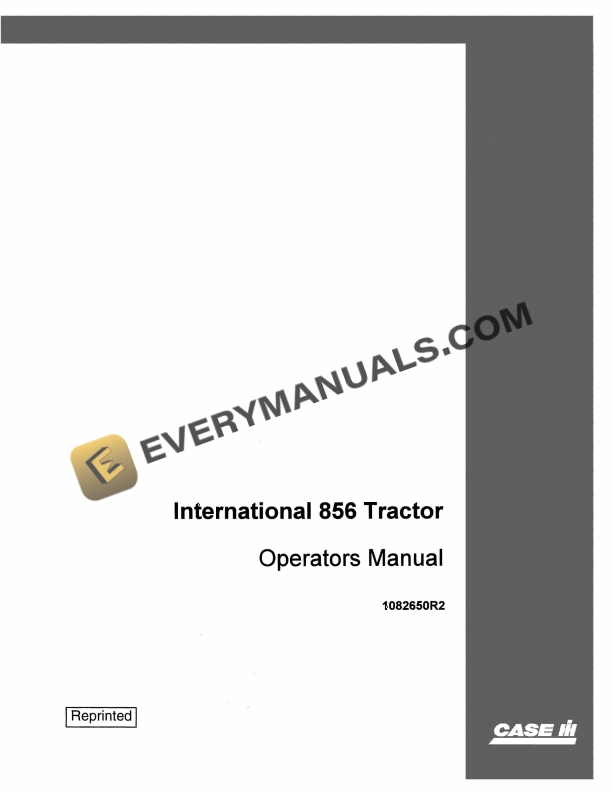 Case International 856 Tractor Operator Manual 1082650R2 PDF 3 Case International 856 Tractor Operator Manual 1082650R2 PDF