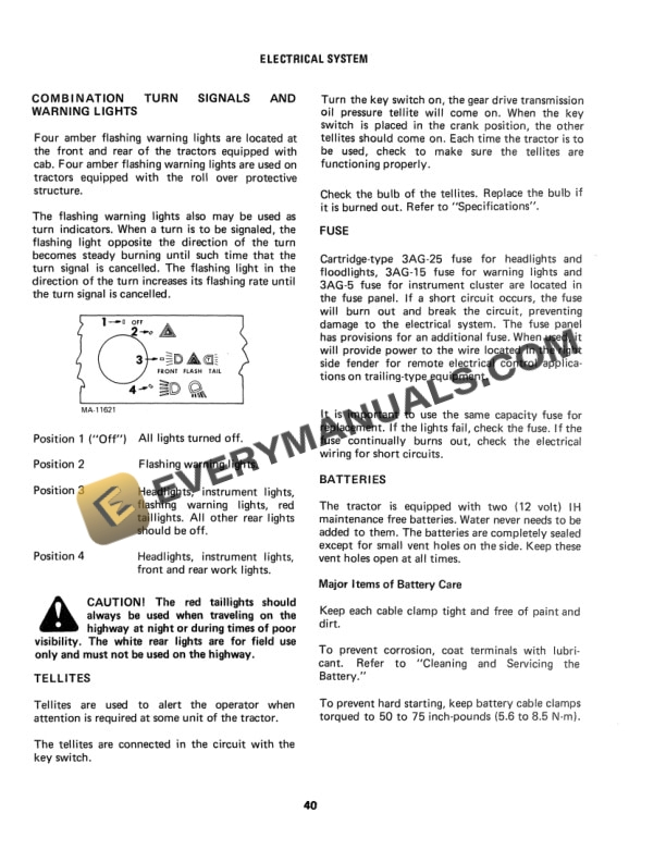 Case International 886, 986, 1086, 1486, 1586, Hydro 186 Tractor Operator Manual 1084462R6 PDF 5 Case International 886, 986, 1086, 1486, 1586, Hydro 186 Tractor Operator Manual 1084462R6 PDF - Image 3