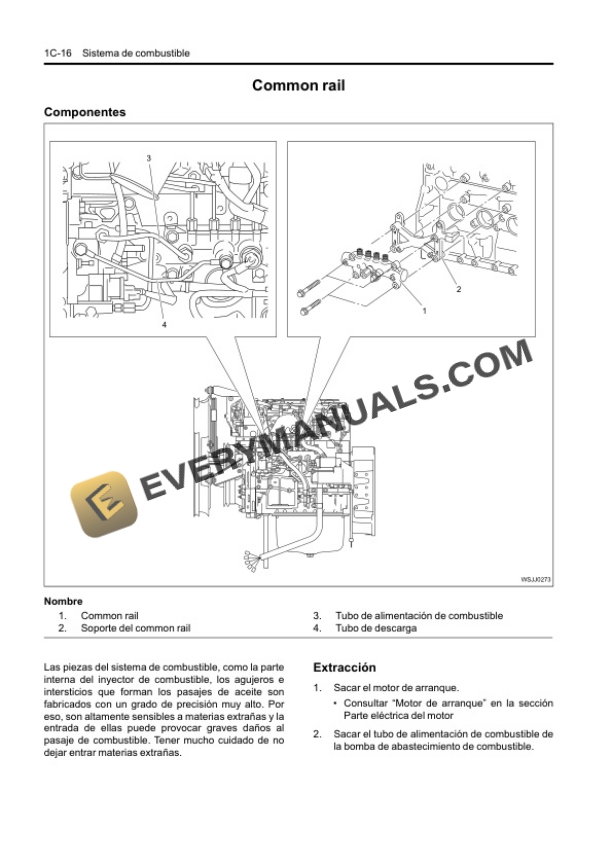 Case Isuzu 4JJ1 Engine Service Manual 87606795A-5