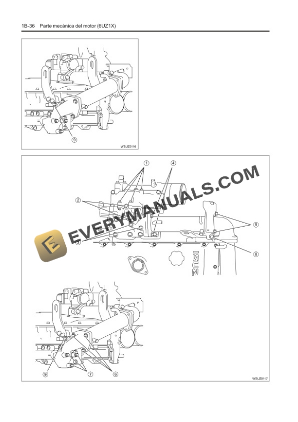 Case Isuzu 6UZ1X Engine Service Manual 87606798A-2