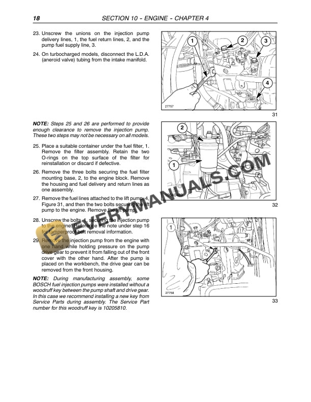 Case JX1060C, JX1070C, JX1075C, JX1085C, JX1095C Tractor Repair Manual 87393636-3