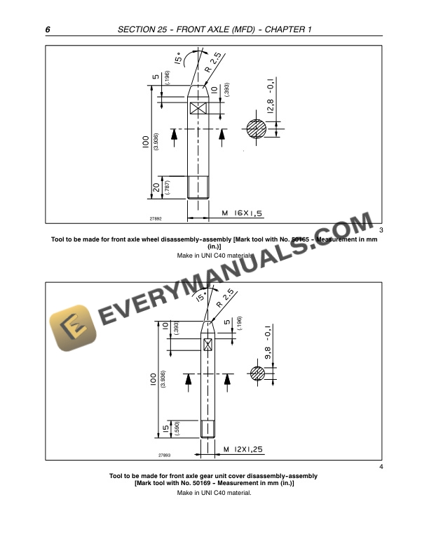Case JX1060C, JX1070C, JX1075C Tractor Repair Manual 87046864-2