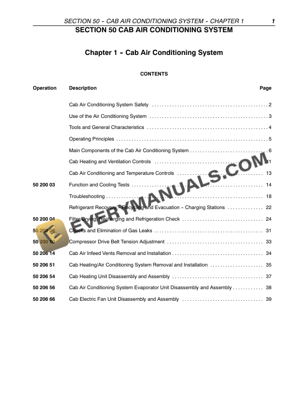 Case JX1060C, JX1070C, JX1075C Tractor Repair Manual 87046865-5