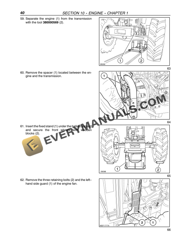 Case JX1080U, JX1090U, JX1100U Tractor Repair Manual 87054728-3