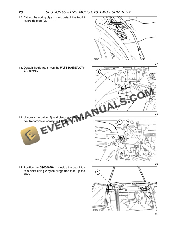 Case JX1080U, JX1090U, JX1100U Tractor Repair Manual 87054730-3