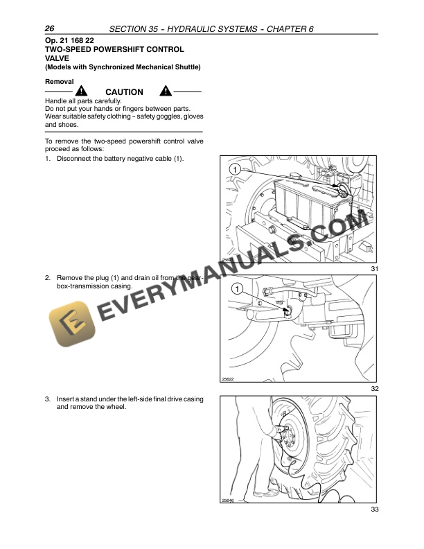 Case JX1080U, JX1090U, JX1100U Tractor Repair Manual 87054730-5