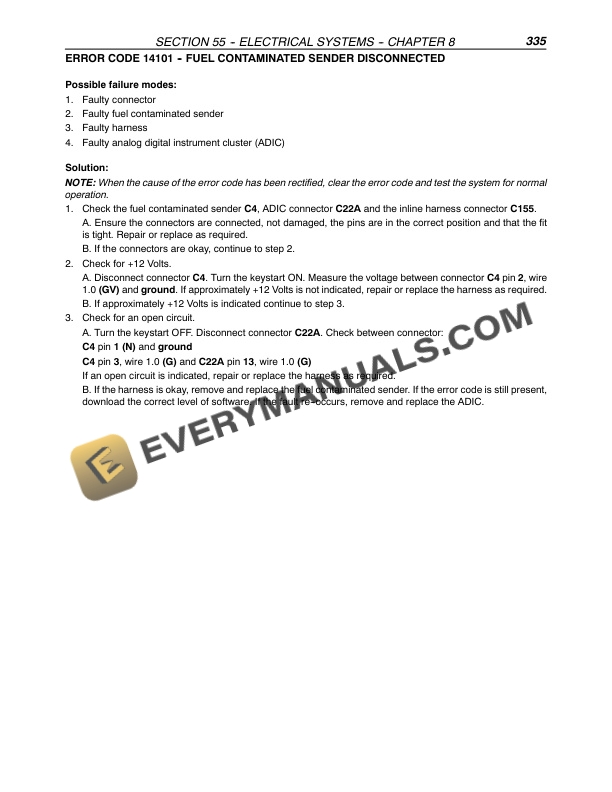 Case JX1080U, JX1090U, JX1100U Tractor Repair Manual 87054733-5