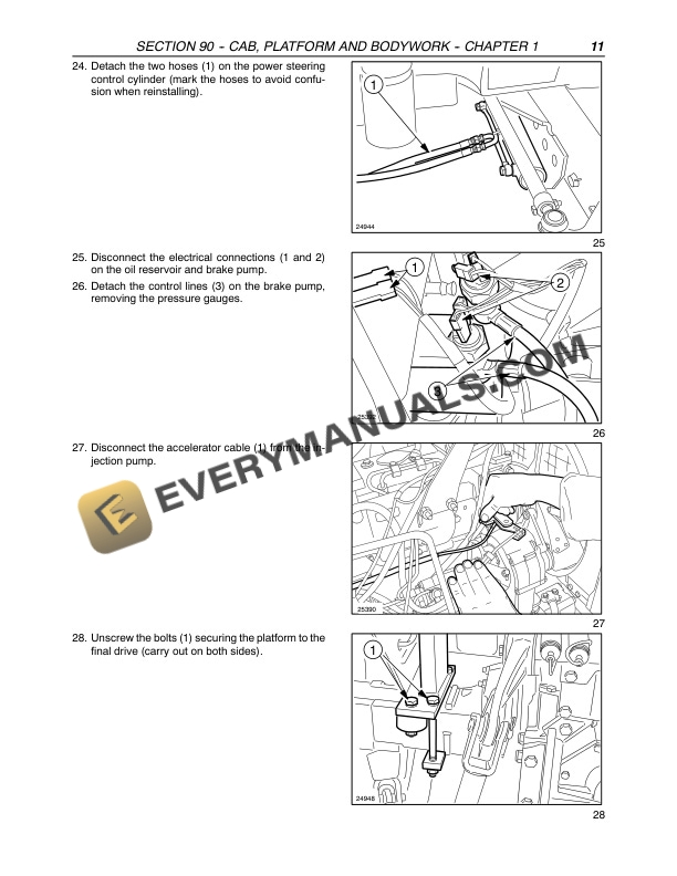 Case JX1080U, JX1090U, JX1100U Tractor Repair Manual 87054734-4
