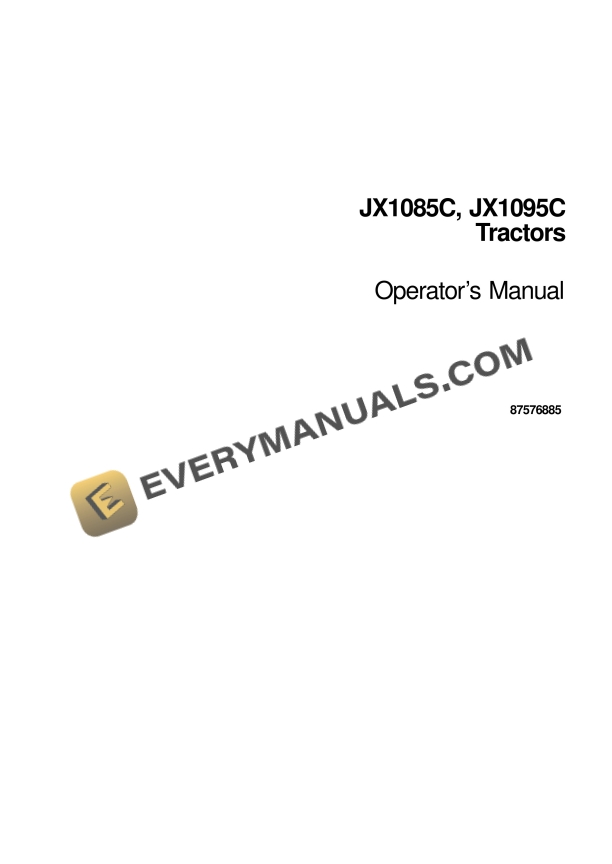 case jx1085c jx1095c tractor operator manual 87576885 1