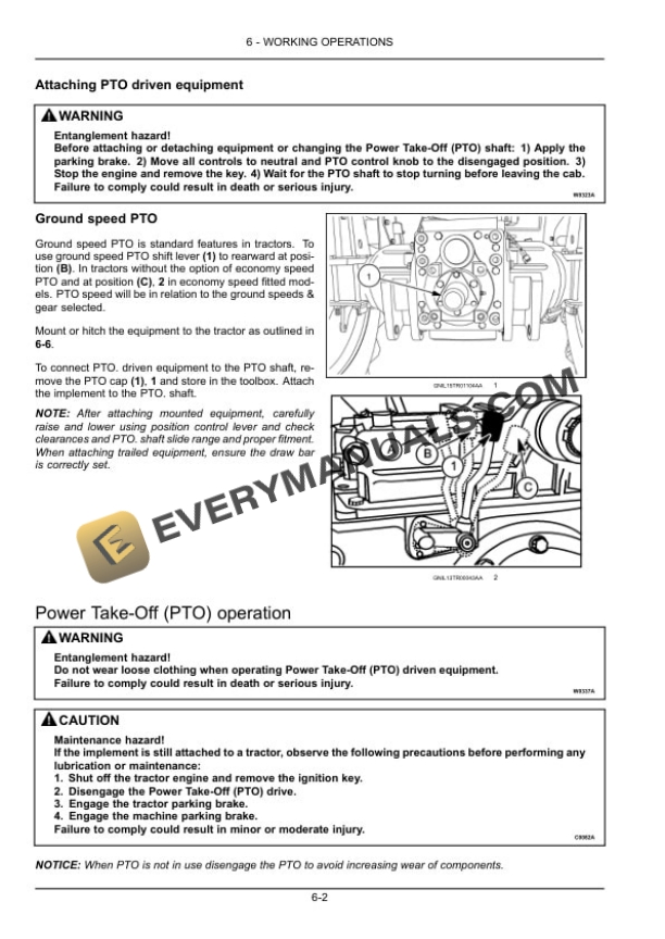 Case JX35T, JX40T, JX45T Tractor Operator Manual 48013363-3
