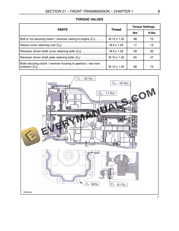 Case JX55, JX65, JX75, JX85, JX95 Tractor Repair Manual 87060403-2