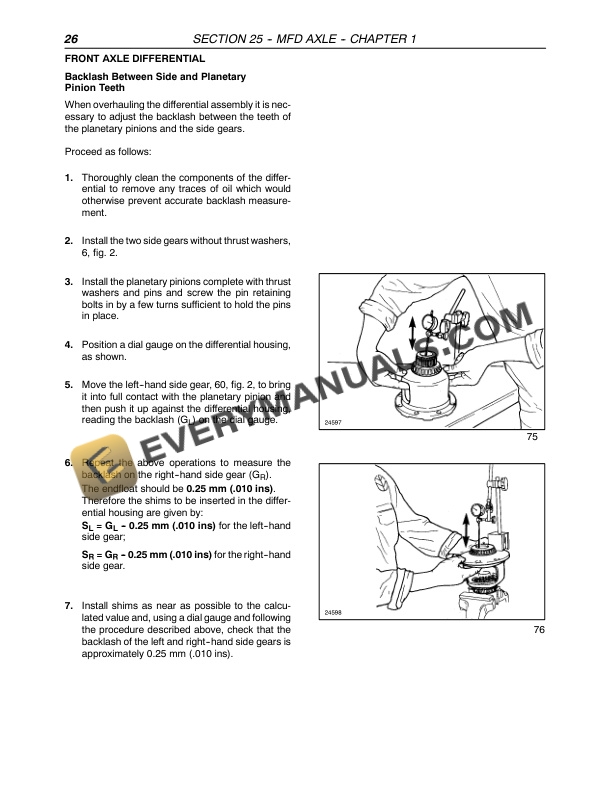 Case JX55, JX65, JX75, JX85, JX95 Tractor Repair Manual 87060403-4