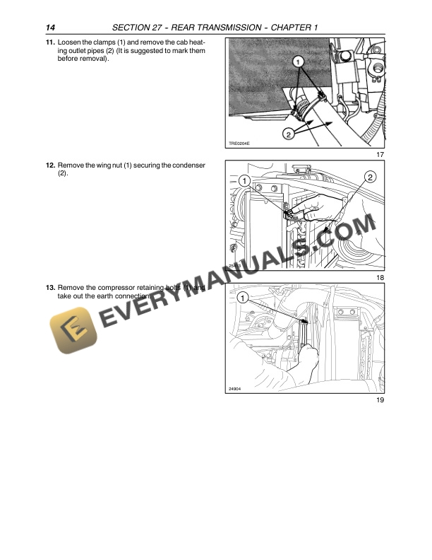 Case JX55, JX65, JX75, JX85, JX95 Tractor Repair Manual 87060403-5