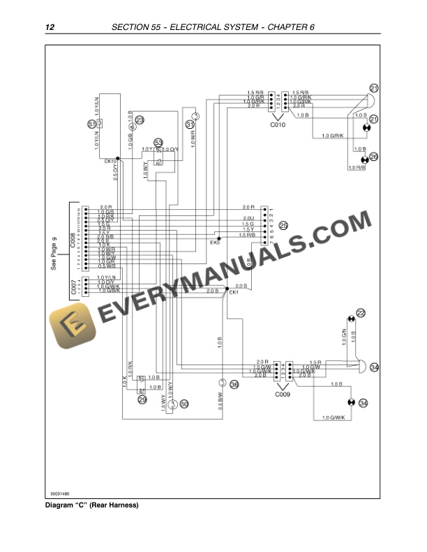 Case JX55, JX65, JX75, JX85, JX95 Tractor Repair Manual 87060405-3