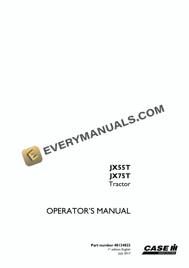 case jx55t jx75t tractor operator manual 48134823 1