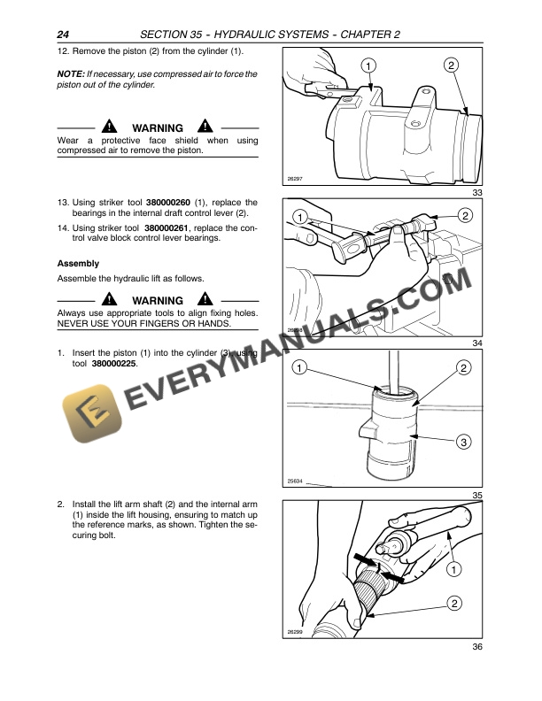 Case JX60, JX70, JX80, JX90, JX95 Tractor Repair Manual 87649369-3