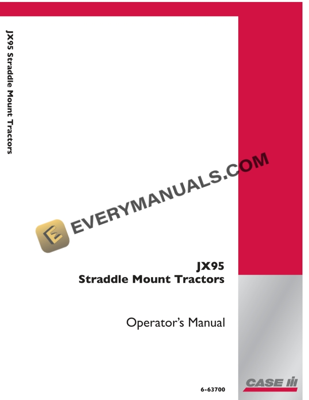 Case JX95 Straddle Mount Tractor Operator Manual 6-63700 PDF 3 Case JX95 Straddle Mount Tractor Operator Manual 6-63700 PDF