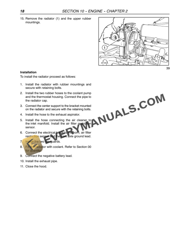 Case JX95 Straddle Mount Tractor Repair Manual 87519320-5