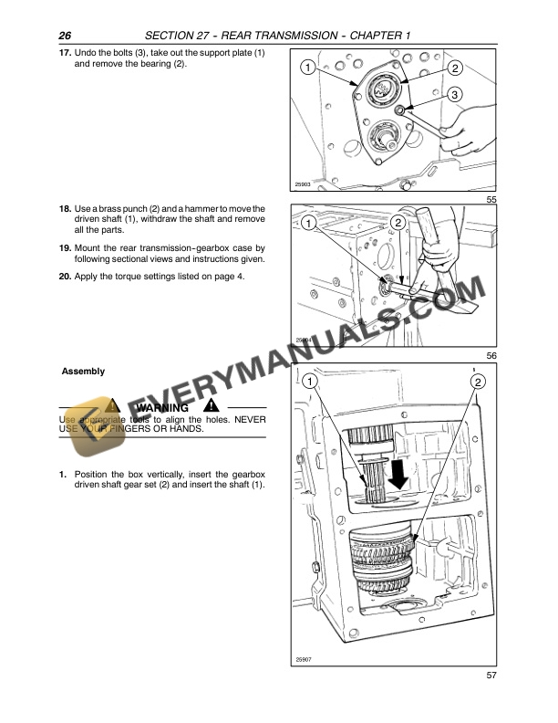 Case JX95 Straddle Mount Tractor Repair Manual 87519322-2