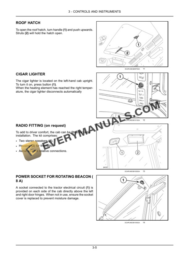 Case JXU75, JXU85, JXU95, JXU105, JXU115 Tractor Operator Manual 47767880-2