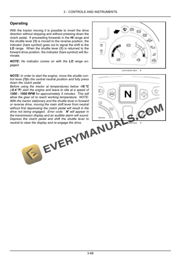 Case JXU75, JXU85, JXU95, JXU105, JXU115 Tractor Operator Manual 47767880-3