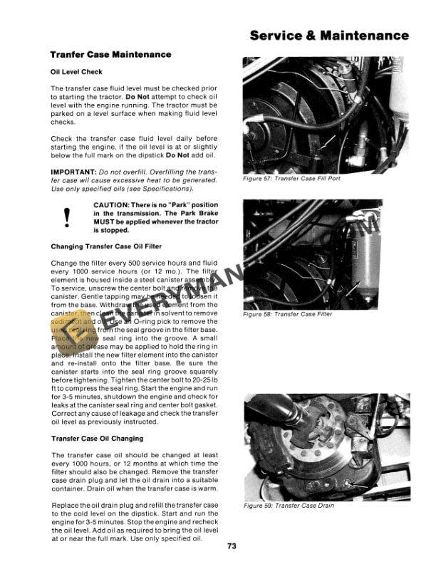 Case KP-525 Tiger IV Tractor Operator Manual 37-129-5