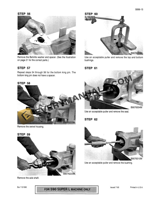 Case L Series Loader Backhoe Family Service Manual 7-48854-3