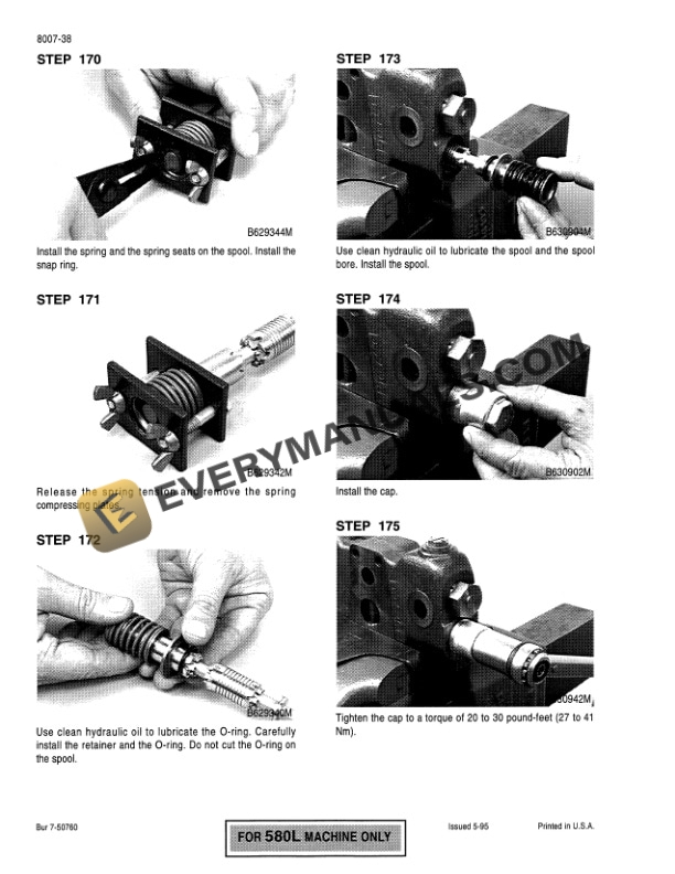 Case L Series Loader Backhoe Family Service Manual 7-48854-5