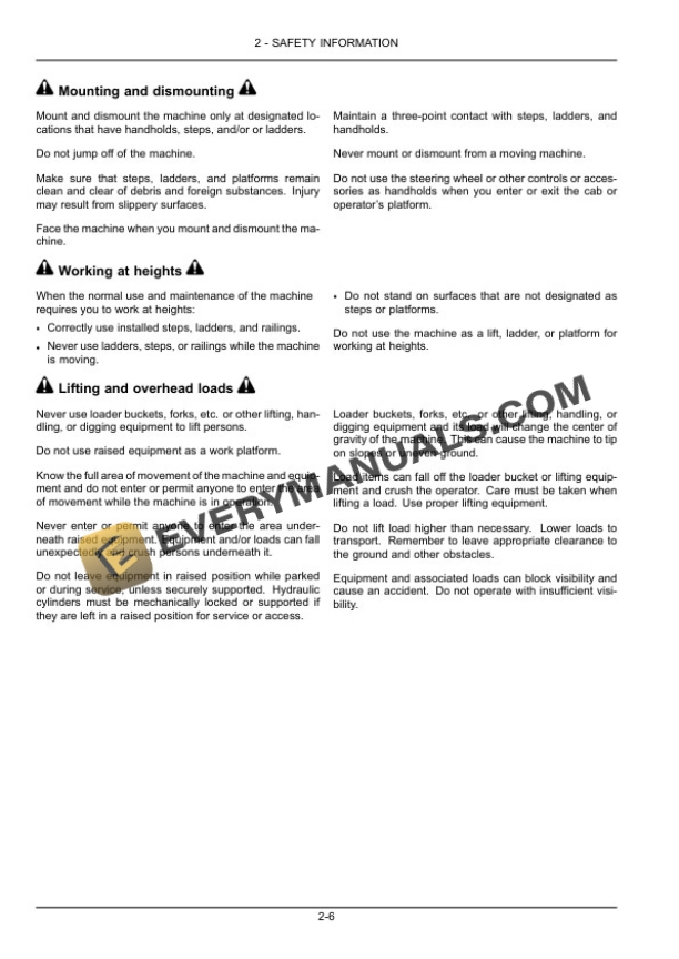 Case L350A Farm Loader Operator Manual 48077340-2