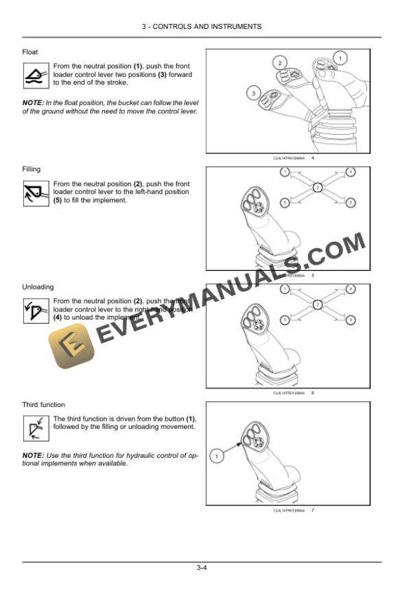 Case L530, L540, L550, L560 Front Loader Operator Manual 47916410-3