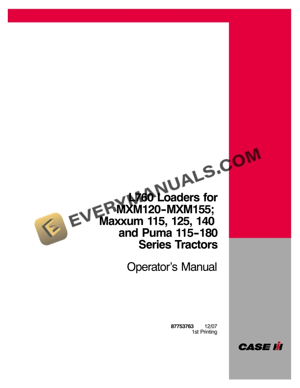 case l760 loaders for mxm120 mxm155 operator manual 87753763 1