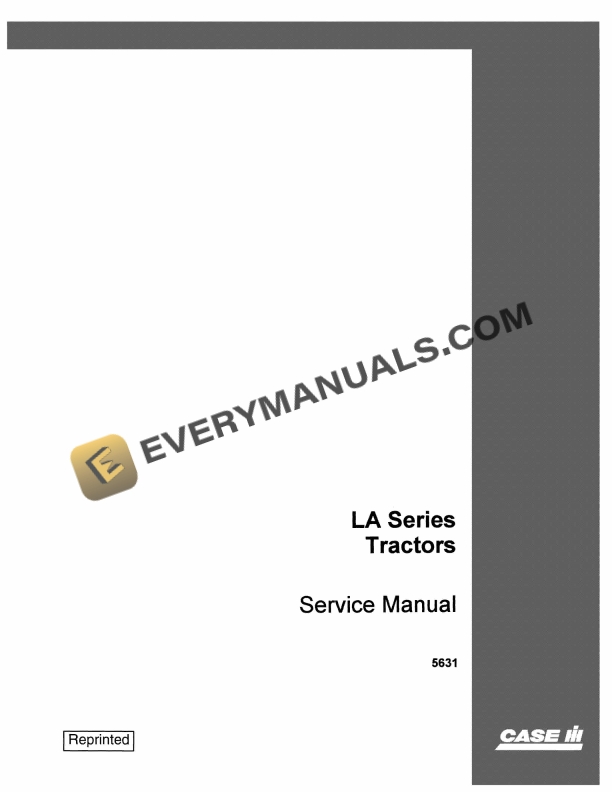 case la series tractor service manual 5631 1