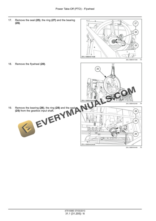Case LB324, LB334, LB424, LB434 Square Baler Service Manual 47534295-2
