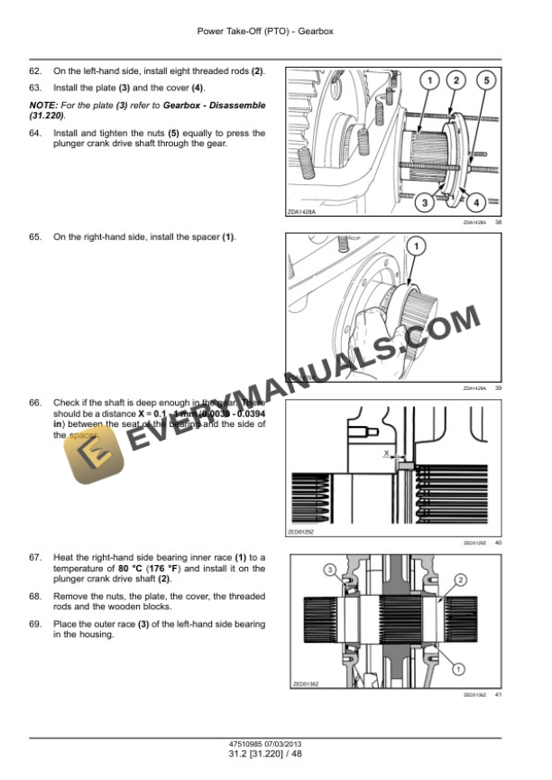 Case LB324, LB334, LB424, LB434 Square Baler Service Manual 47534295-4